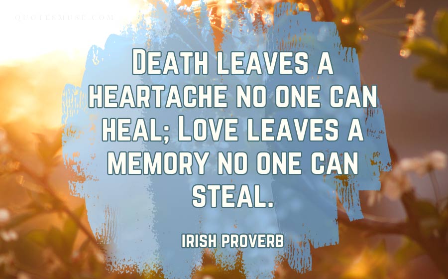 irish proverbs about death